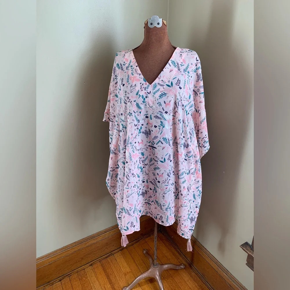America & beyond swim cover up, beach vacation kimono cruise